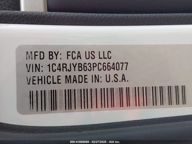 1C4RJYB63PC664077 Jeep Grand Cherokee 4xe