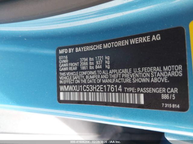 2017 MINI HARDTOP WMWXU1C53H2E17614 Photo 8