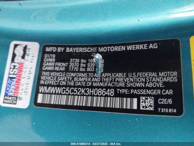 WMWWG5C52K3H08648 Mini Convertible Cooper
