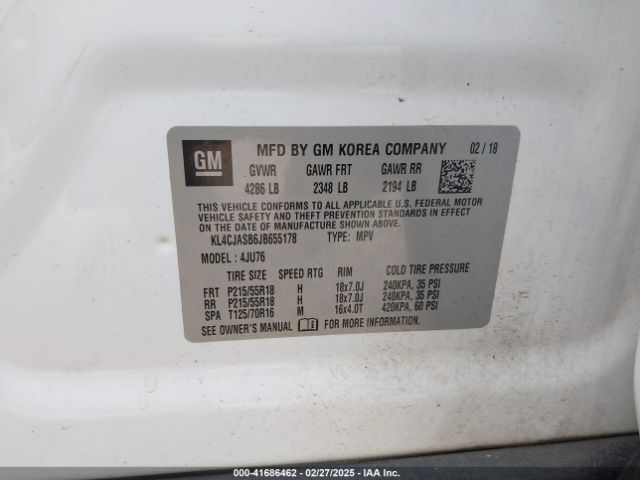KL4CJASB6JB655178 Buick Encore Preferred