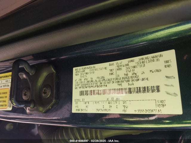 1FTEW1EP6JFB30184 Ford F-150 Xlt