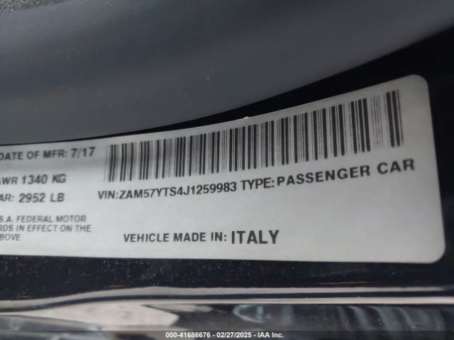 2018 MASERATI GHIBLI ZAM57YTS4J1259983 Photo 8
