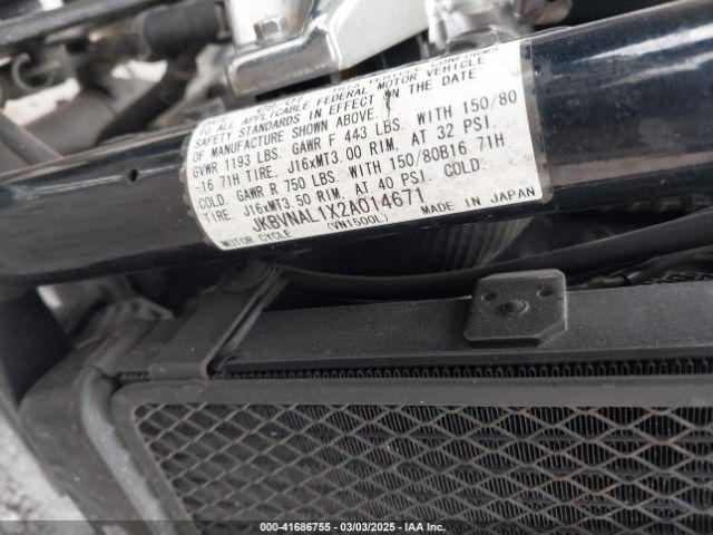 2002 KAWASAKI VN1500 JKBVNAL1X2A014671 Photo 9