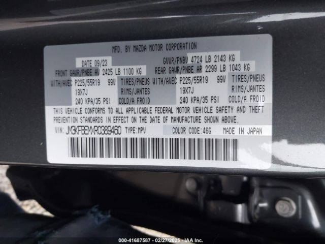 JM3KFBEMXR0389460 Mazda Cx-5 2.5 S Premium Plus