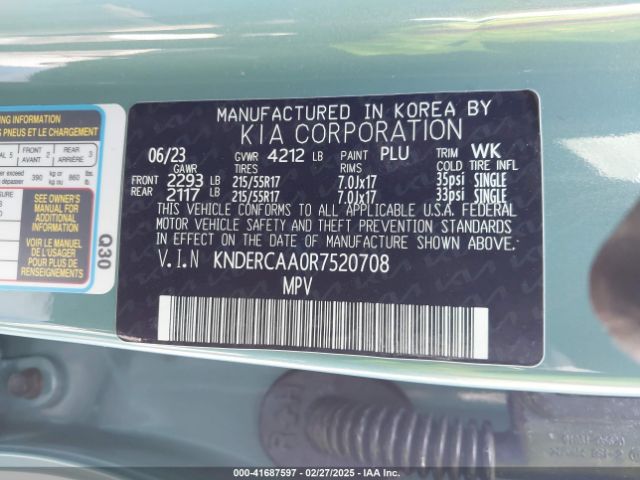 KNDERCAA0R7520708 KIA SELTOS EX