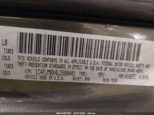 1C4PJMBX4LD588401 Jeep Cherokee Trailhawk 4x4