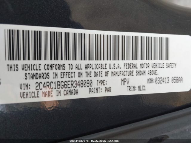 2014 CHRYSLER TOWN & COUNTRY 2C4RC1BG6ER348090 Photo 8