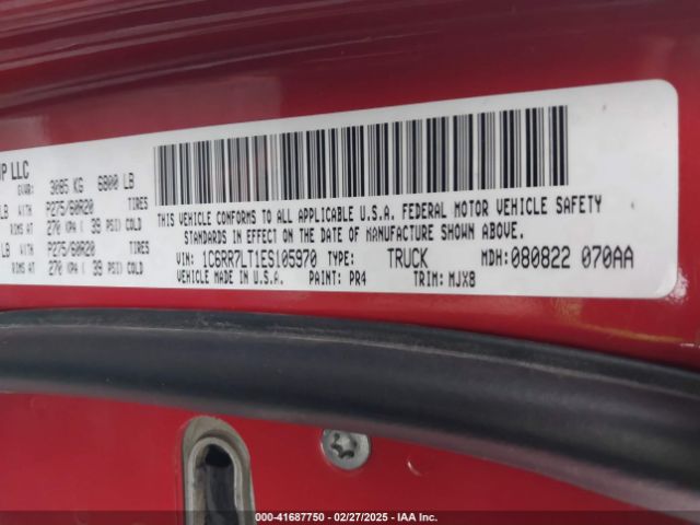 1C6RR7LT1ES105970 RAM 1500 Big Horn