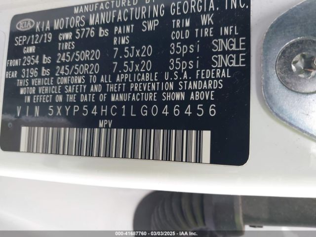5XYP54HC1LG046456 KIA Telluride Sx