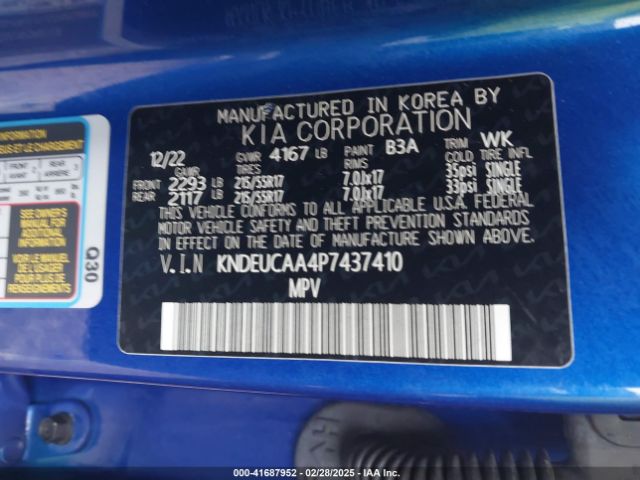 KNDEUCAA4P7437410 KIA SELTOS S