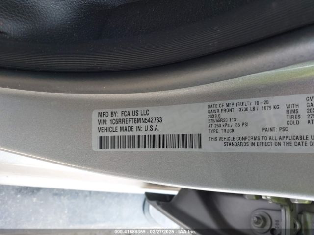1C6RREFT6MN542733 RAM 1500 Lone Star  4x2 5'7 Box