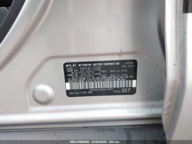 2022 MITSUBISHI OUTLANDER SPORT JA4ARUAU0NU011870 Photo 8