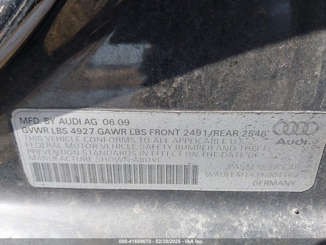 2010 AUDI A4 WAUFFAFL6AN004460 Photo 8
