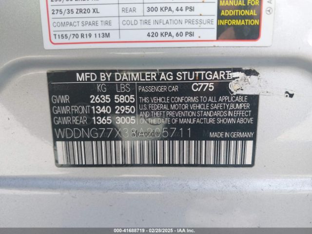 2008 MERCEDES-BENZ S 63 AMG WDDNG77X38A205711 Photo 8