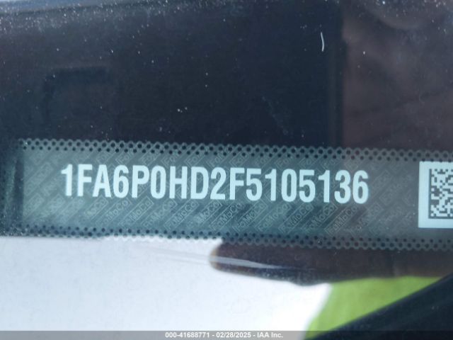 1FA6P0HD2F5105136 Ford FUSION SE