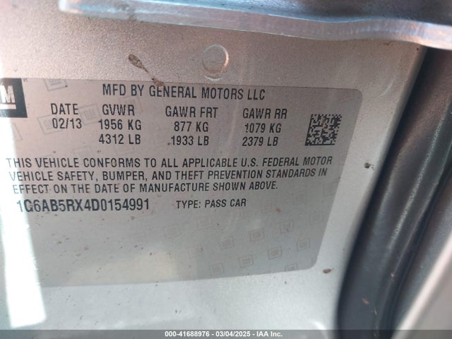 2013 CADILLAC ATS 1G6AB5RX4D0154991 Photo 8