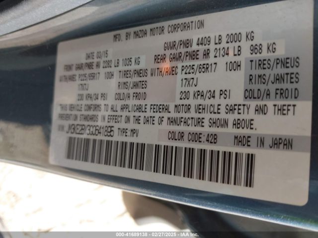 JM3KE2BY3G0641895 Mazda CX-5 SPORT