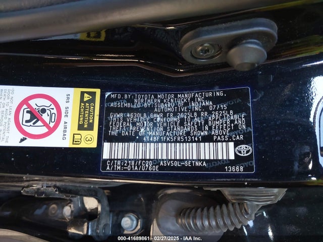 Toyota 2ar-fe 2015 4T4BF1FK5FR513141 Image 25