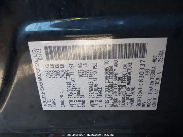 Nissan Rogue Sv Fwd 2023 5N1BT3BA3PC830337 Image 9