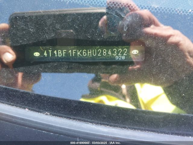 4T1BF1FK6HU284322 Toyota CAMRY LE