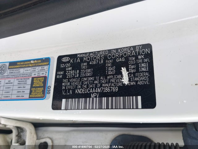 KIA SELTOS S 2021 KNDEUCAA4M7186769 Image 9