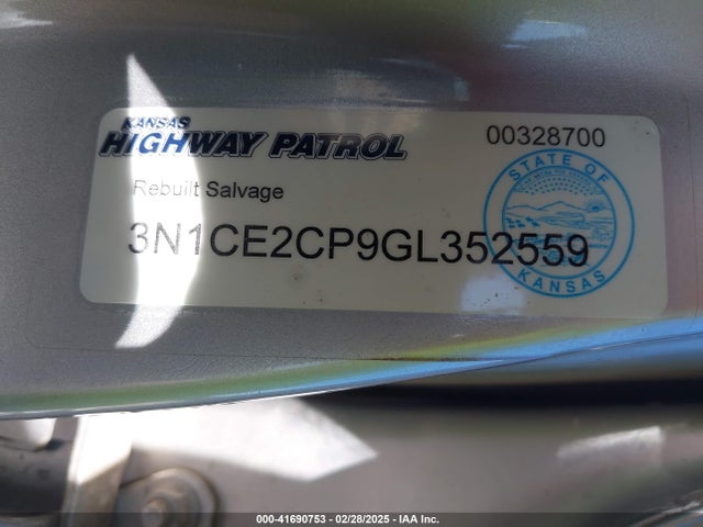 Nissan Versa Note S (sr)/s Plus/sl/sr/sv 2016 3N1CE2CP9GL352559 Image 9