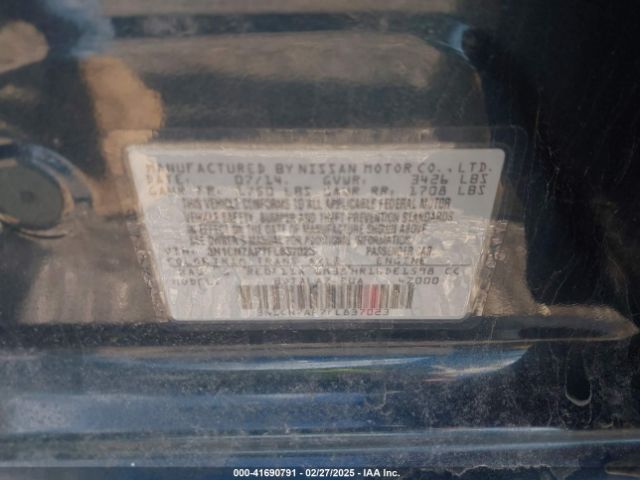 3N1CN7AP7FL837023 Nissan Versa 1.6 S+