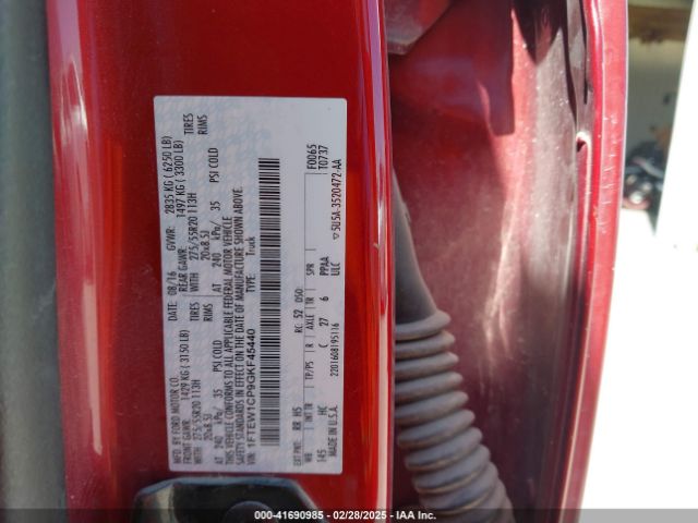1FTEW1CP9GKF45440 Ford F-150 Lariat