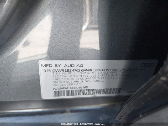 WAUAFAFL0GN016185 Audi A4 2.0t Premium