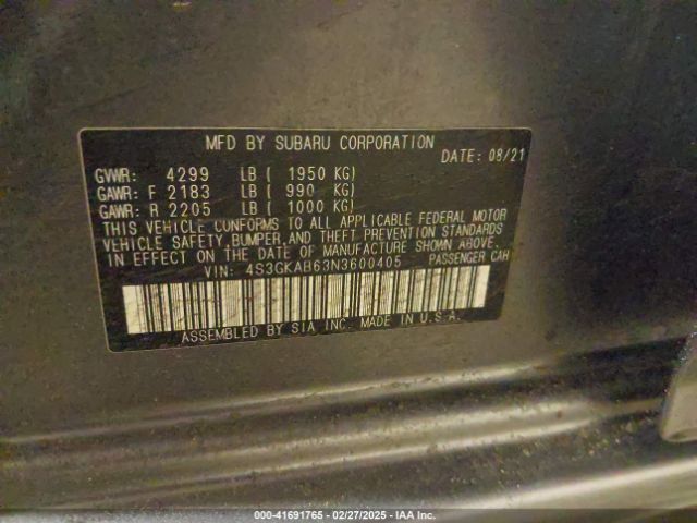 4S3GKAB63N3600405 Subaru Impreza Base