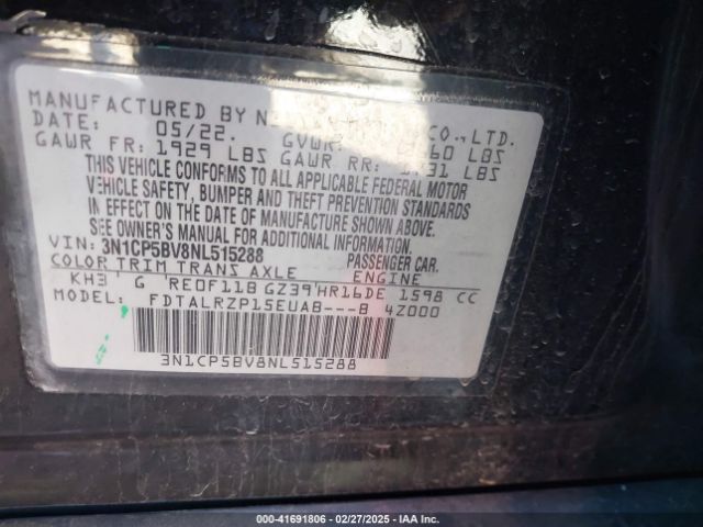 2022 NISSAN KICKS 3N1CP5BV8NL515288 Photo 8