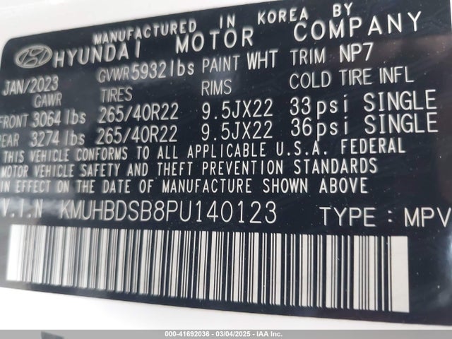 Genesis Gv80 2.5t Awd 2023 KMUHBDSB8PU140123 Image 9