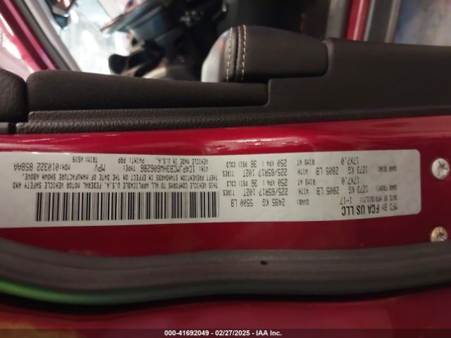1C4PJMCB3HW606286 Jeep Cherokee Latitude 4x4