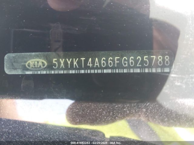 5XYKT4A66FG625788 KIA SORENTO LX