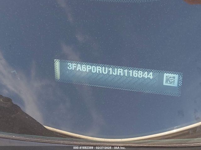 3FA6P0RU1JR116844 Ford Fusion Hybrid Titanium