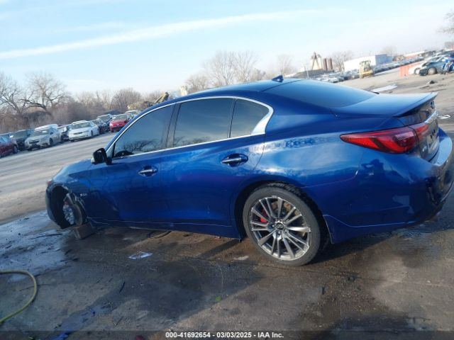 JN1FV7AR8LM660255 Infiniti Q50 Red Sport 400 Awd