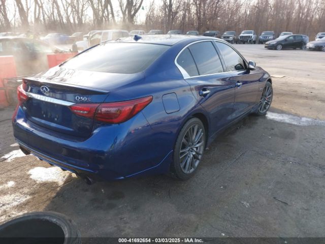 JN1FV7AR8LM660255 Infiniti Q50 Red Sport 400 Awd