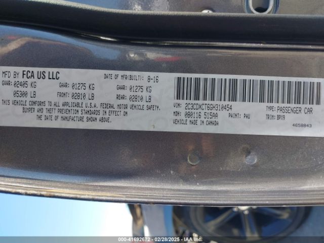 2C3CDXCT6GH310454 Dodge CHARGER R/T