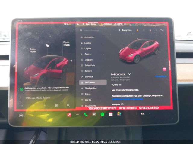 7SAYGDEE8RF161370 Tesla Model Y Long Range Dual Motor All-wheel Drive