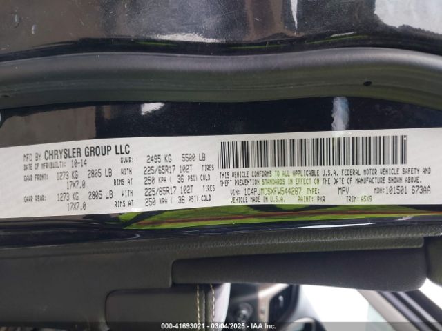 2015 JEEP CHEROKEE 1C4PJMCSXFW544267 Photo 8