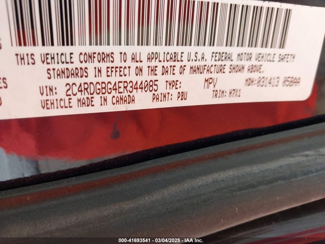 Dodge Grand Caravan Se 2014 2C4RDGBG4ER344085 Image 9