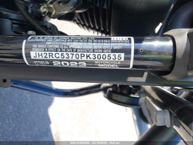 2023 HONDA VT750 JH2RC5370PK300535 Photo 9