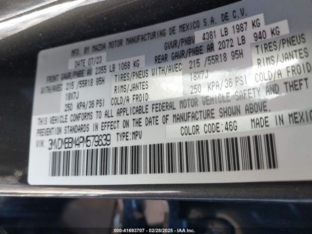 3MVDMBBM4PM579839 Mazda Cx-30 2.5 S Select
