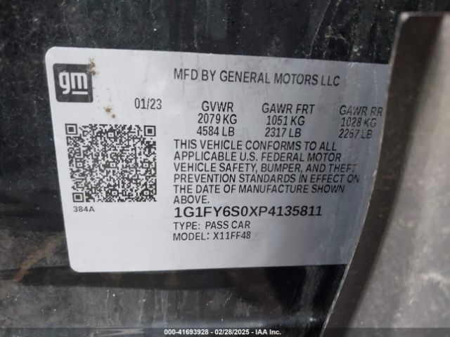1G1FY6S0XP4135811 Chevrolet Bolt Euv Fwd Lt