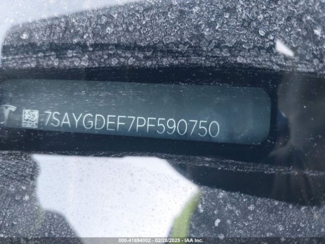 7SAYGDEF7PF590750 Tesla Model Y Performance Dual Motor All-wheel Drive