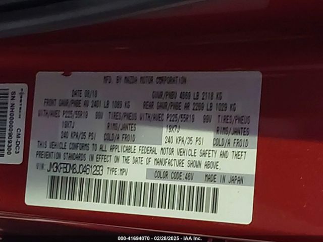 JM3KFBDM8J0461293 Mazda Cx-5 Grand Touring