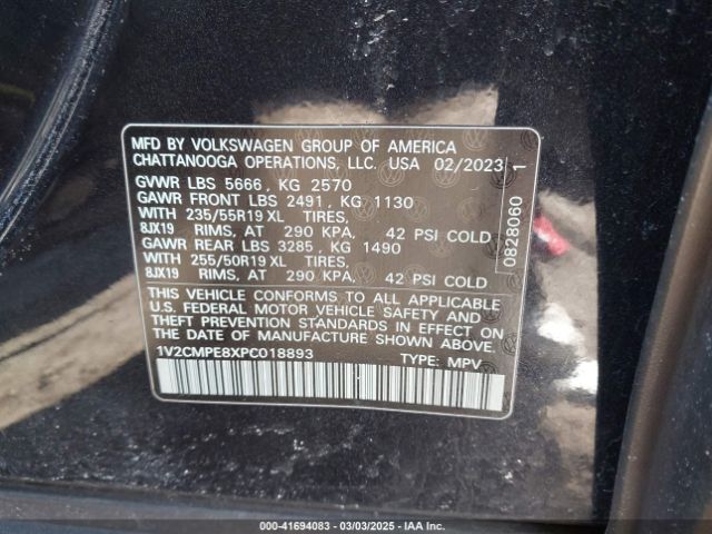 1V2CMPE8XPC018893 Volkswagen ID.4 PRO