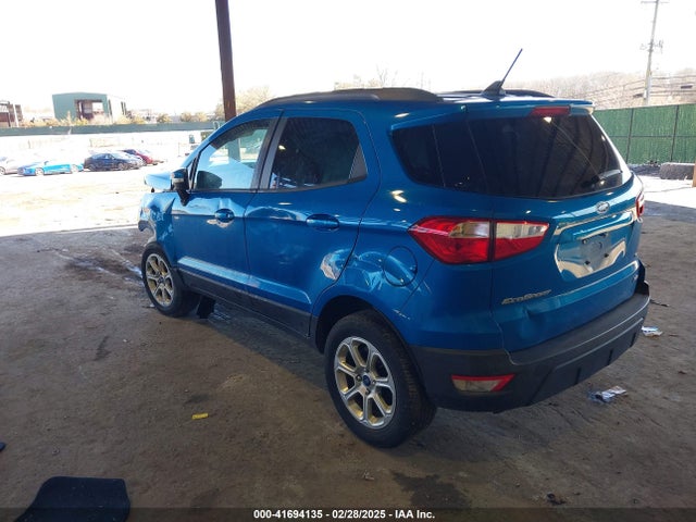 MAJ6S3GL0KC280015 Ford Ecosport Se