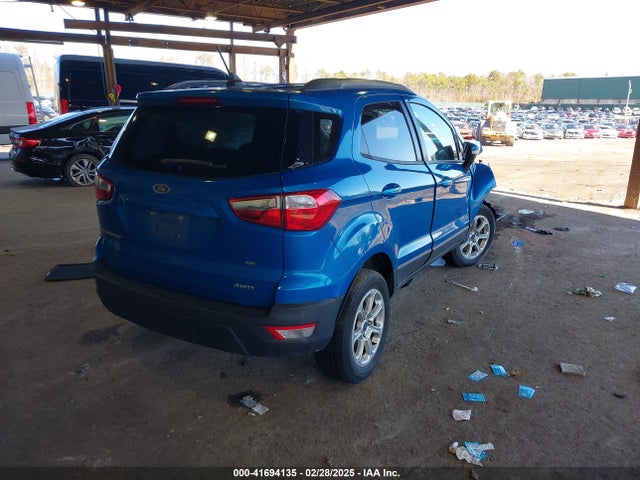 MAJ6S3GL0KC280015 Ford Ecosport Se
