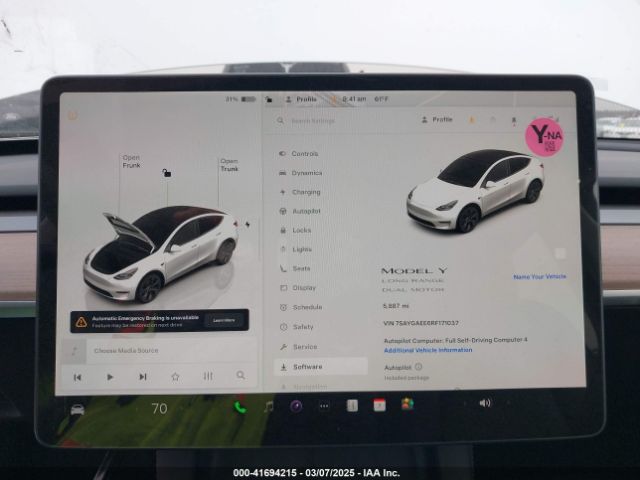 7SAYGAEE6RF171037 Tesla Model Y Long Range Dual Motor All-wheel Drive